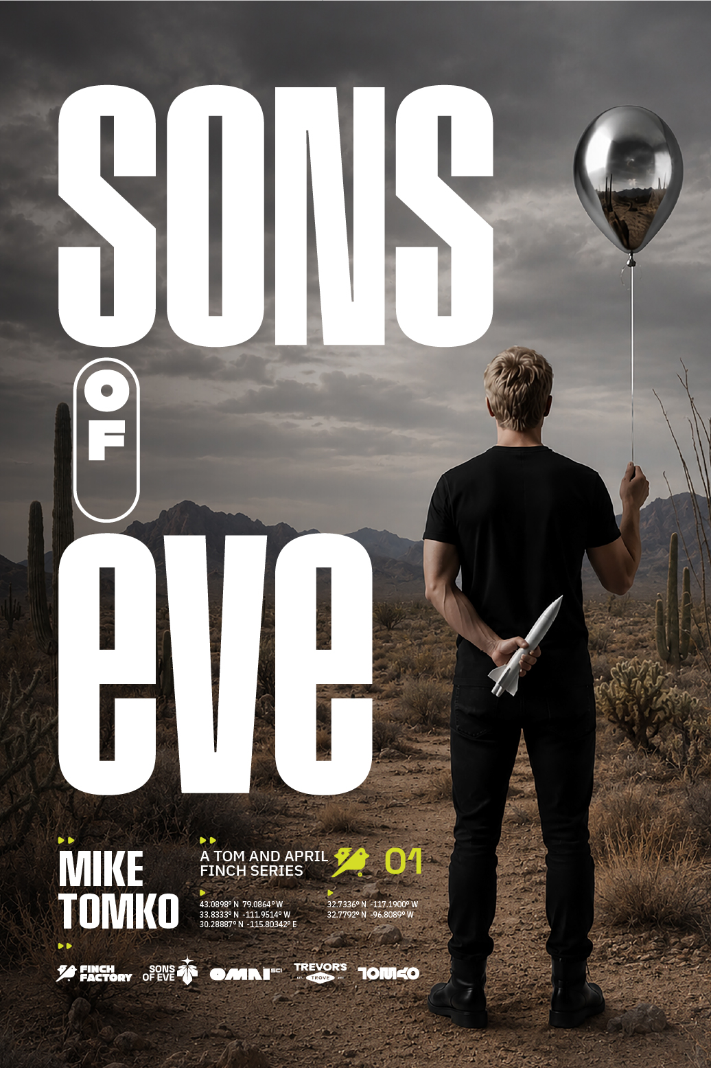 Sons of Eve by Mike Tomko, the first Tom and April Finch novel